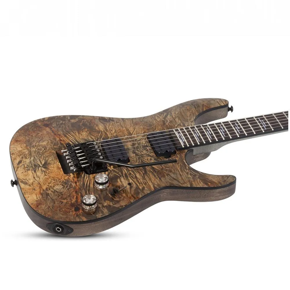 Schecter Omen Elite-6 FR Floyd Rose Electric Guitar - Charcoal - Image 5