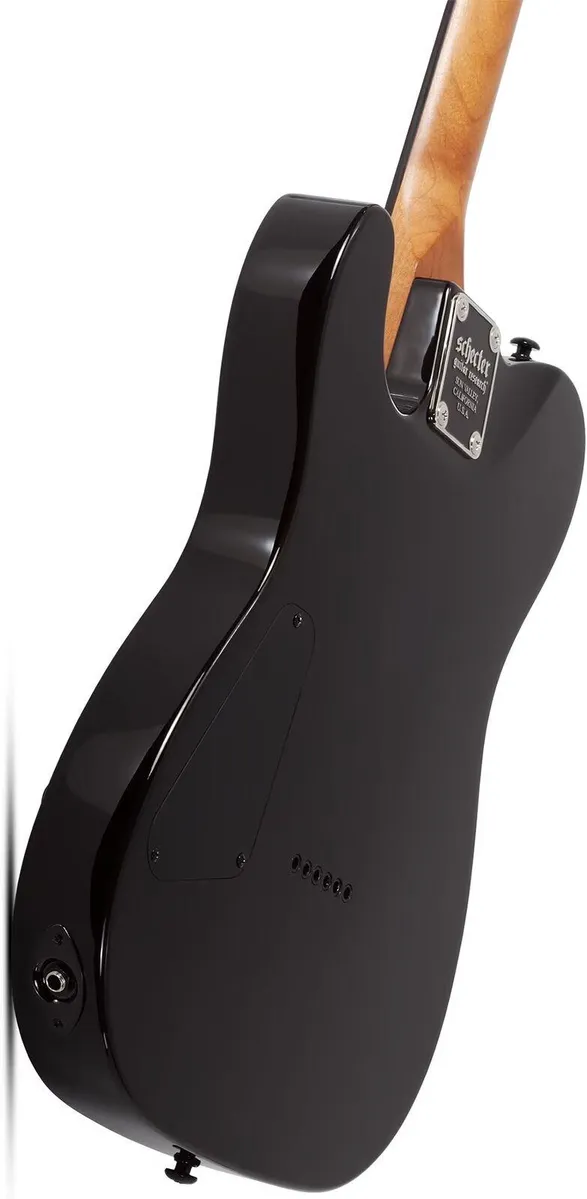 Schecter PT Standard 6 String Electric Guitar - Black Fade Burst Burl - Image 5