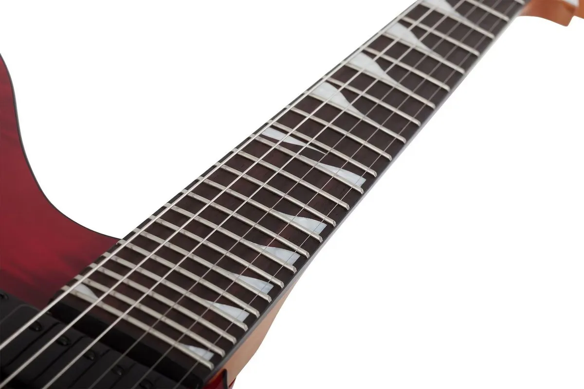 Schecter Avenger Electric Guitar - Blood Burst + Boss Katana 50W Amp + Planet Waves Cable - Image 5