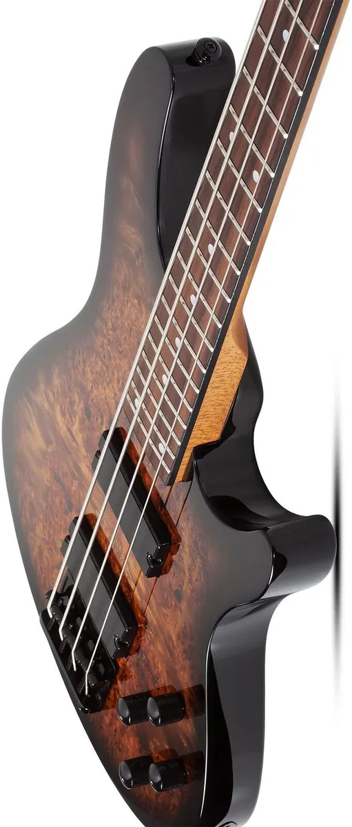 Schecter C-4 Standard 4 String Electric Bass - Tobacco Burl - Image 5