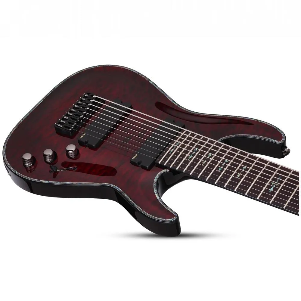 Schecter Hellraiser C-9 9-String Electric Guitar - Black Cherry - Image 5