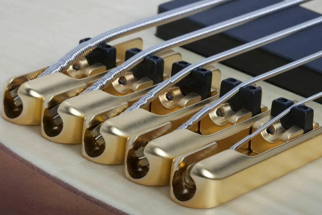 Schecter 2541 Stiletto Custom-5 String Electric Bass Guitar, Natural Satin - Image 5