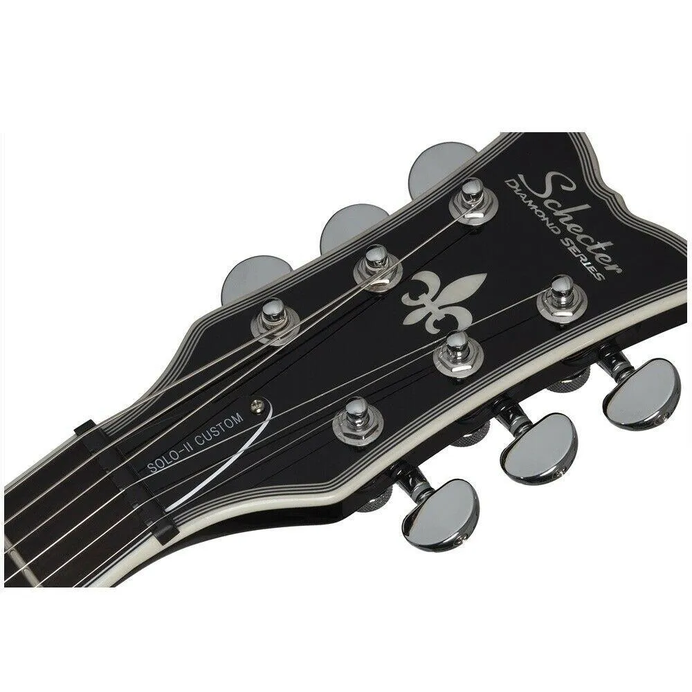 Schecter Solo-II Custom Electric Guitar - Ebony/Gloss Natural - 655 RRP $2,249 - Image 5
