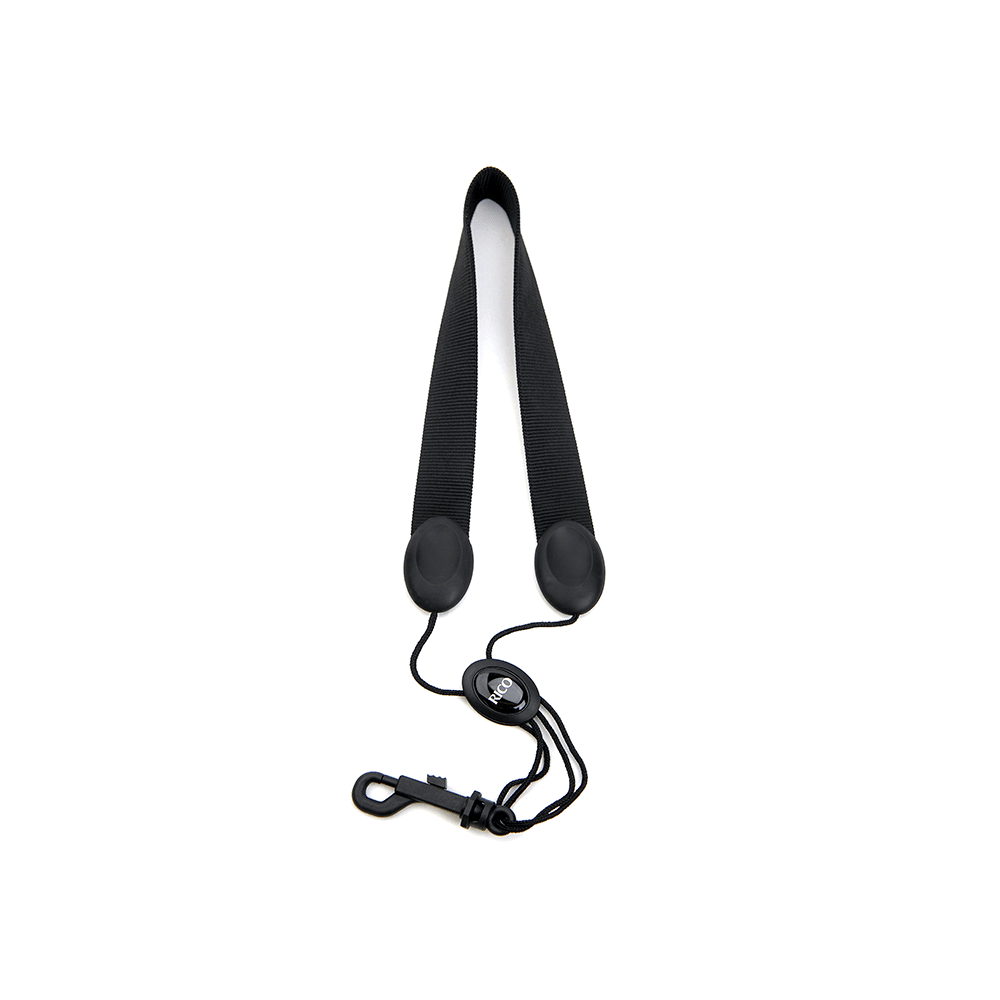 Rico Saxophone Strap, Soprano/Alto, Black Nylon, Snap Hook - Image 5