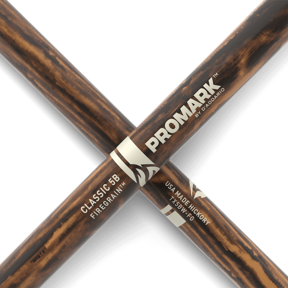 Promark Classic 5B FireGrain Drumsticks - Pair - Image 5