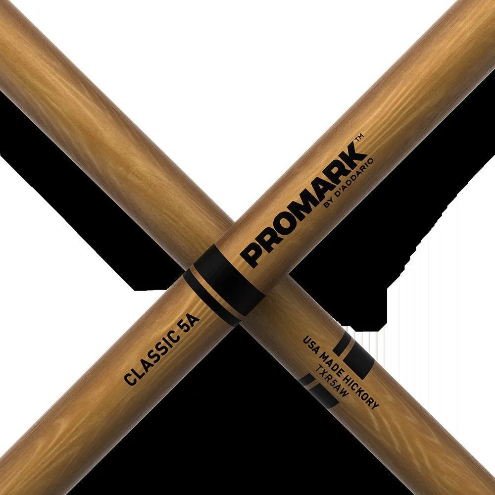 Promark Hickory The Natural 5A Wood Tip drumstick - Image 5