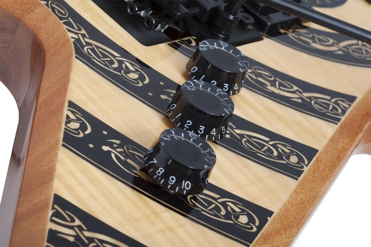 Wylde Audio Warhammer Norse Dragon Bullseye Floyd Rose Electric Guitar - Image 5