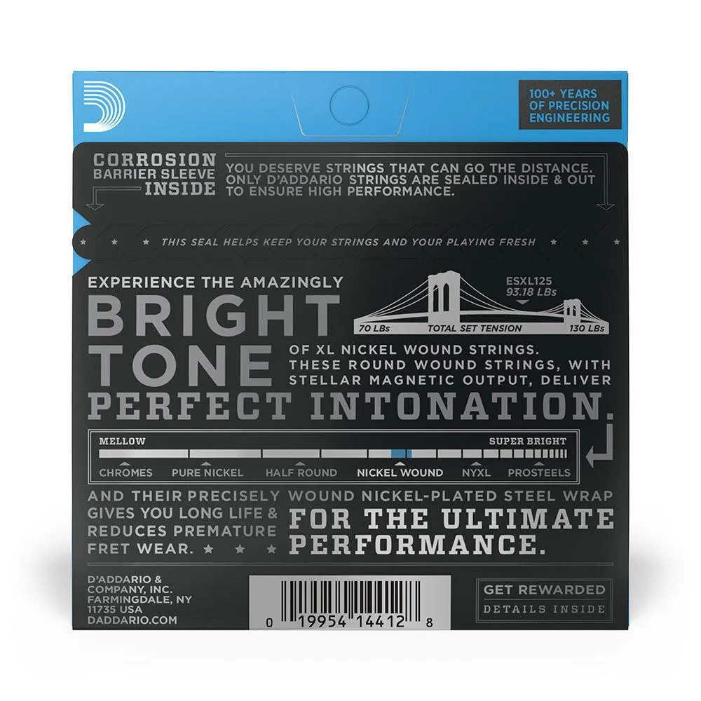 D'Addario ESXL110 Nickel Wound Electric Guitar Strings, Regular Light, Double Ball End, 10-46 - Image 6