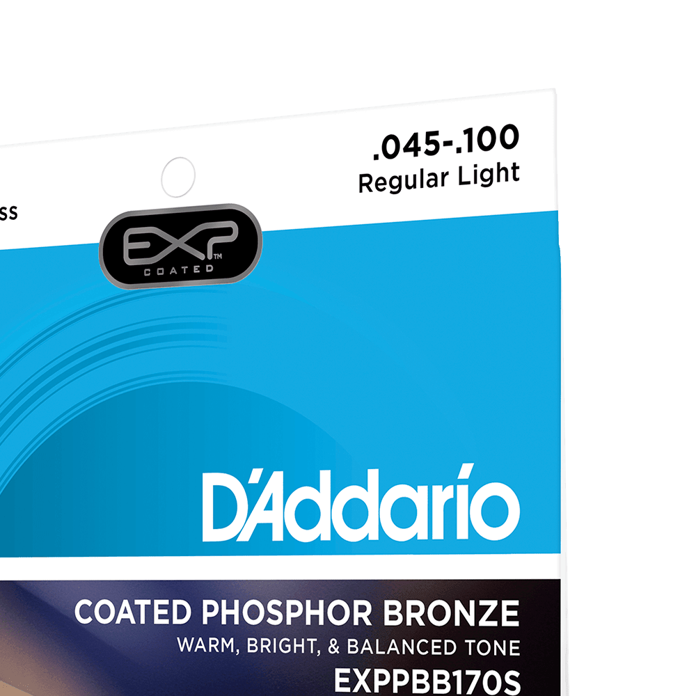 D'Addario EXPPBB170S Phosphor Bronze Coated Acoustic Bass Strings, Short Scale, 45-100 - Image 6