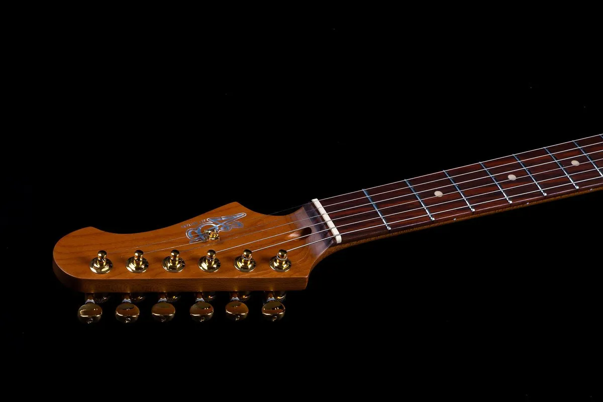 JET JS-380-OW-G Electric Guitar - Olympic White with Gold Hardware - Image 6