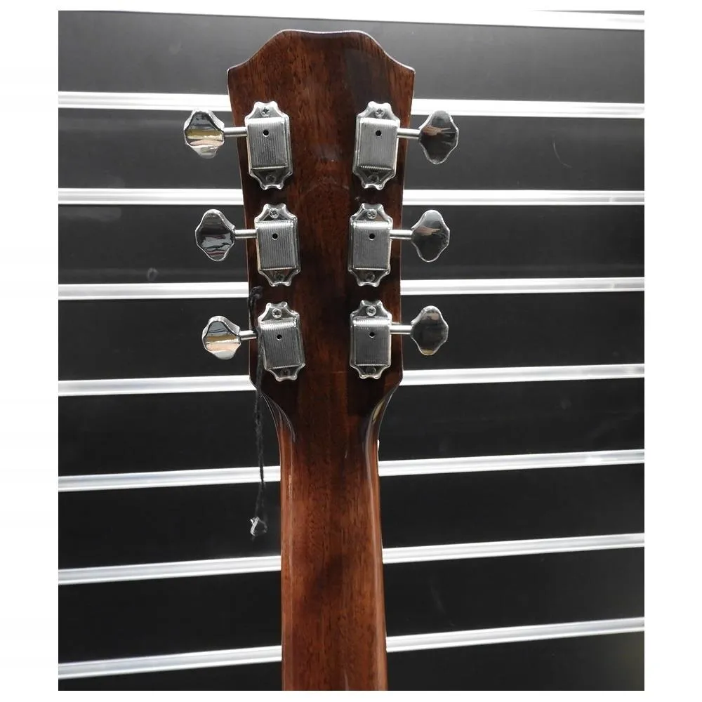 LA Guitars All Solid Spruce/Rosewood Dreadnought Acoustic / Electric Guitar - Image 6