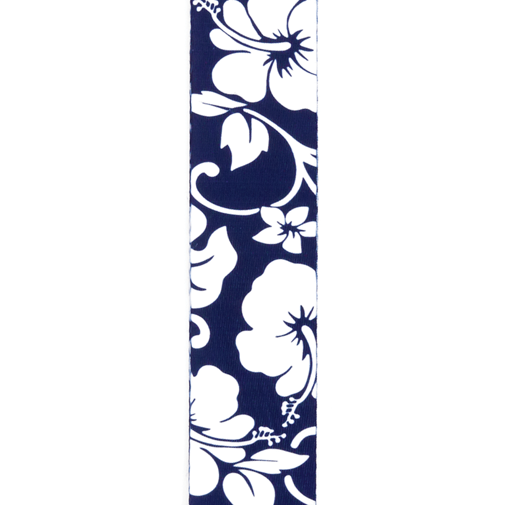D'Addario Woven Hibiscus Guitar Strap, Blue - Image 6