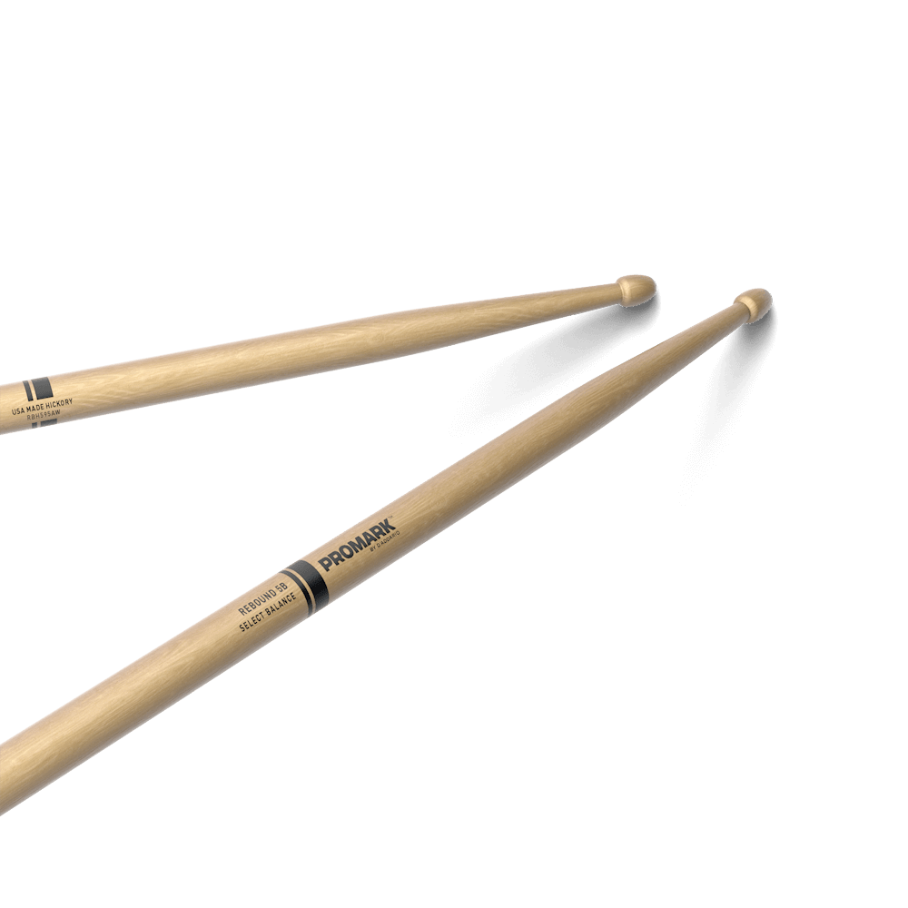 Promark Rebound 5B .595" Hickory Acorn Wood Tip - Image 6