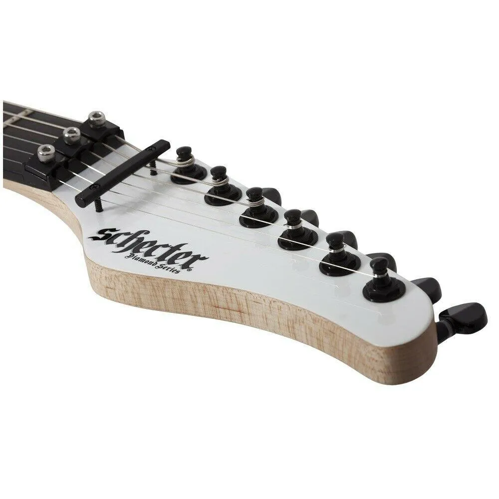 Schecter Sun Valley Super Shredder PT FR - Metallic White Floyd Rose Maple Neck - Image 6