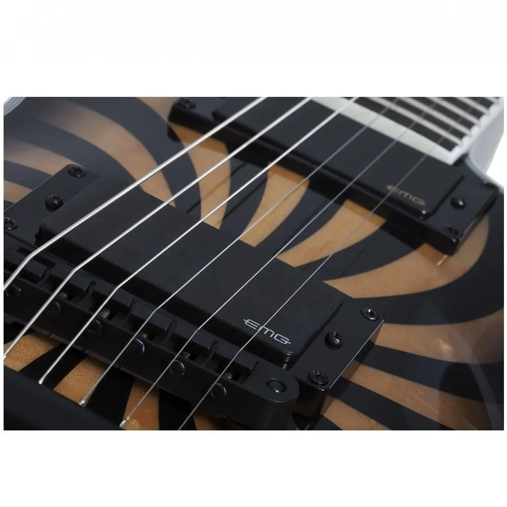 Wylde Audio Odin Grail Electric Guitar Charcoal Burst Buzzsaw - Image 6