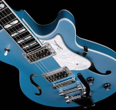 Godin Imperial Blue 6-String Montreal Premiere LTD Hollowbody Electric Guitar - Image 7