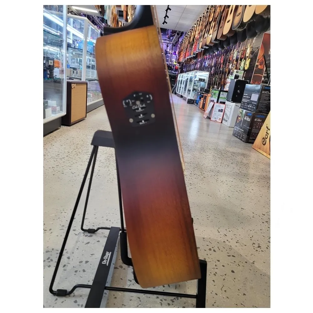 Cole Clark Fat Lady 1 Southern Silky Oak Acoustic / Electric Guitar Cutaway - Sunburst - Image 7