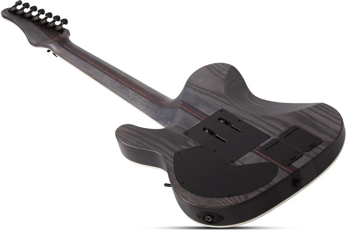 Schecter PT-7 FR-S SLS Elite Evil Twin 7 String Electric Guitar - Satin Black - Image 7