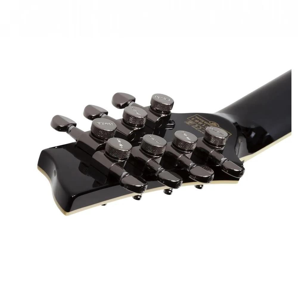 Schecter C-7 Blackjack Electric Guitar - Black Gloss 7-String - Image 7