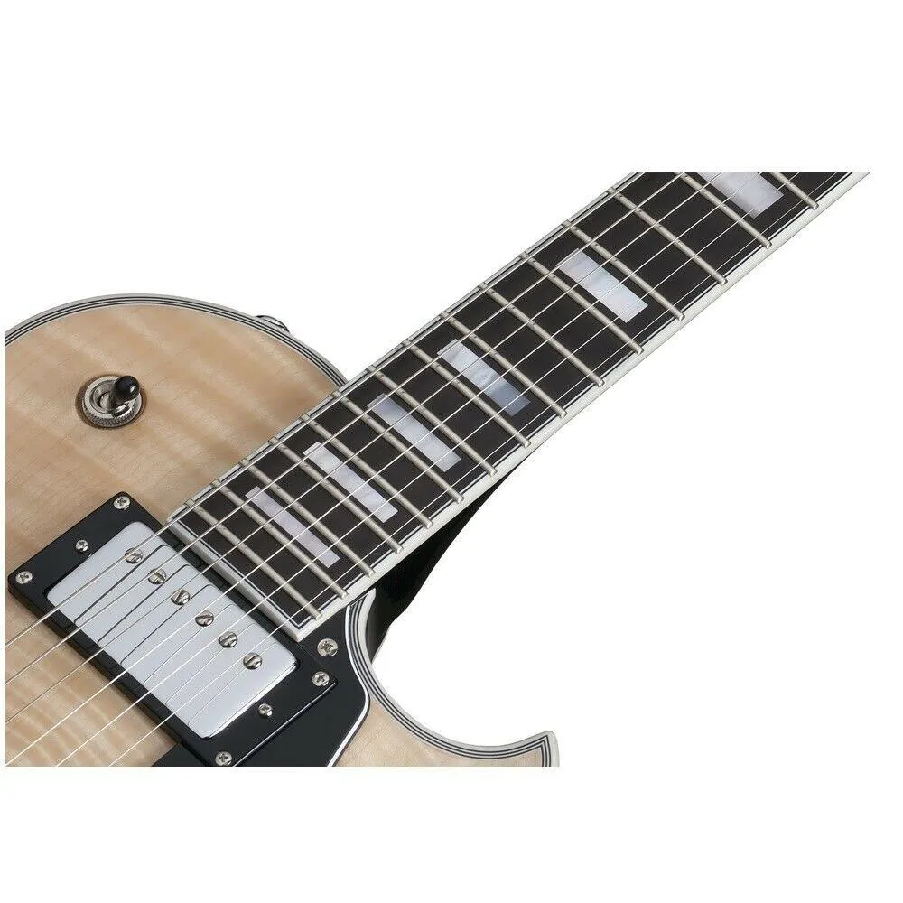 Schecter Solo-II Custom Electric Guitar - Ebony/Gloss Natural - 655 RRP $2,249 - Image 7