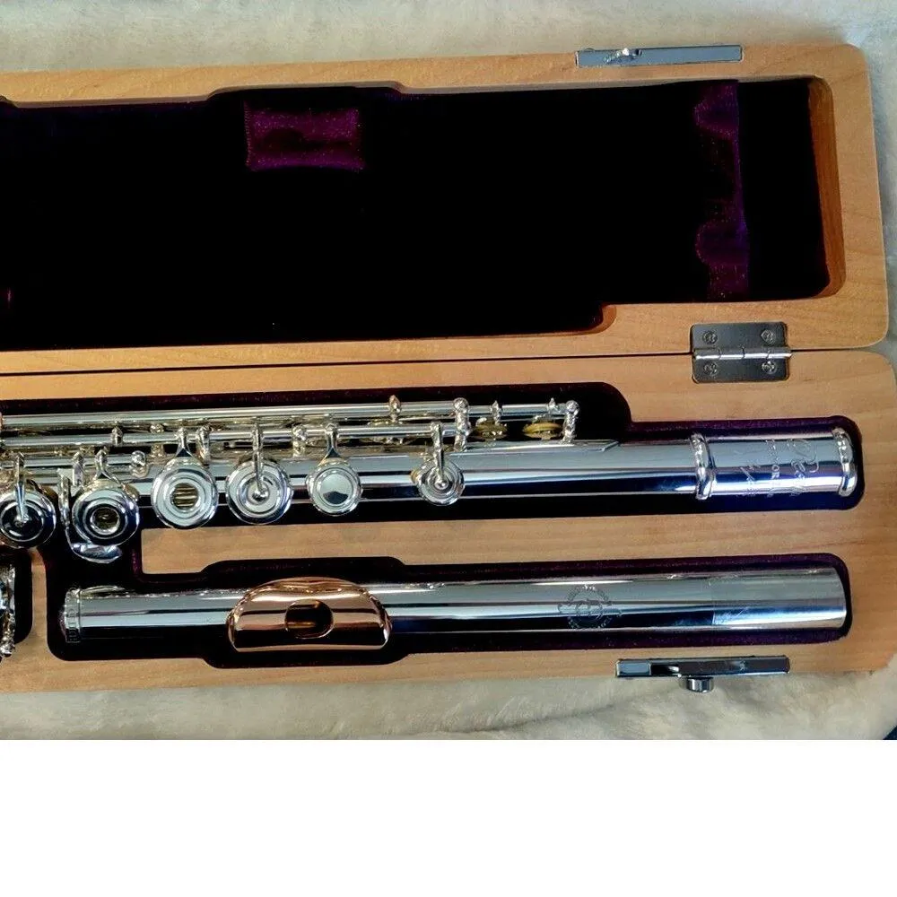 Trevor James TJ-6TCR3S Recital HROEC Flute 9K Gold Lip Plate - Image 7