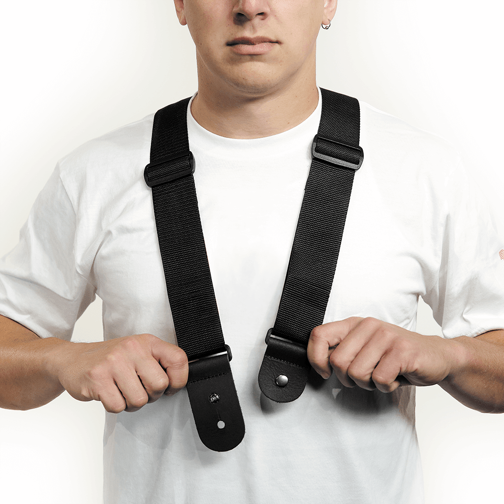 D'Addario Dare Guitar Strap, Black - Image 8