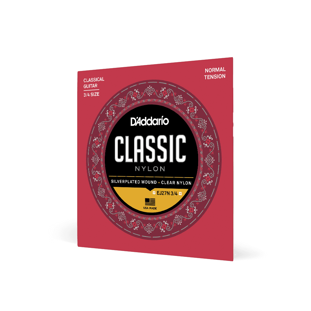D'Addario EJ27N 3/4 Student Nylon Fractional Classical Guitar Strings, Normal Tension - Image 8