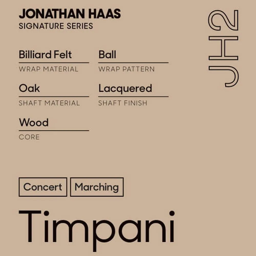 Promark Jonathan Haas JH2 Staccato Timpani Mallets - Image 8