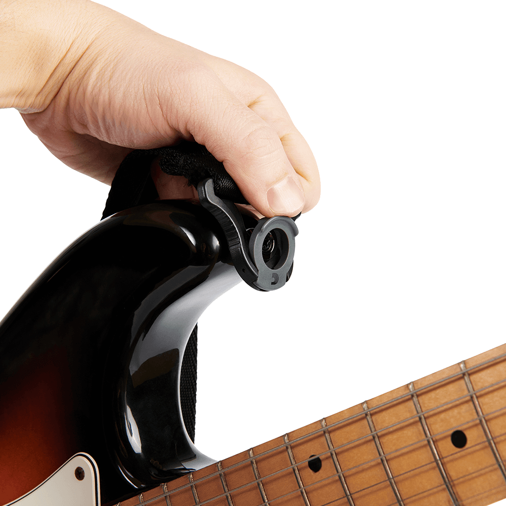 D'Addario Auto Lock Guitar Strap, Black - Image 9