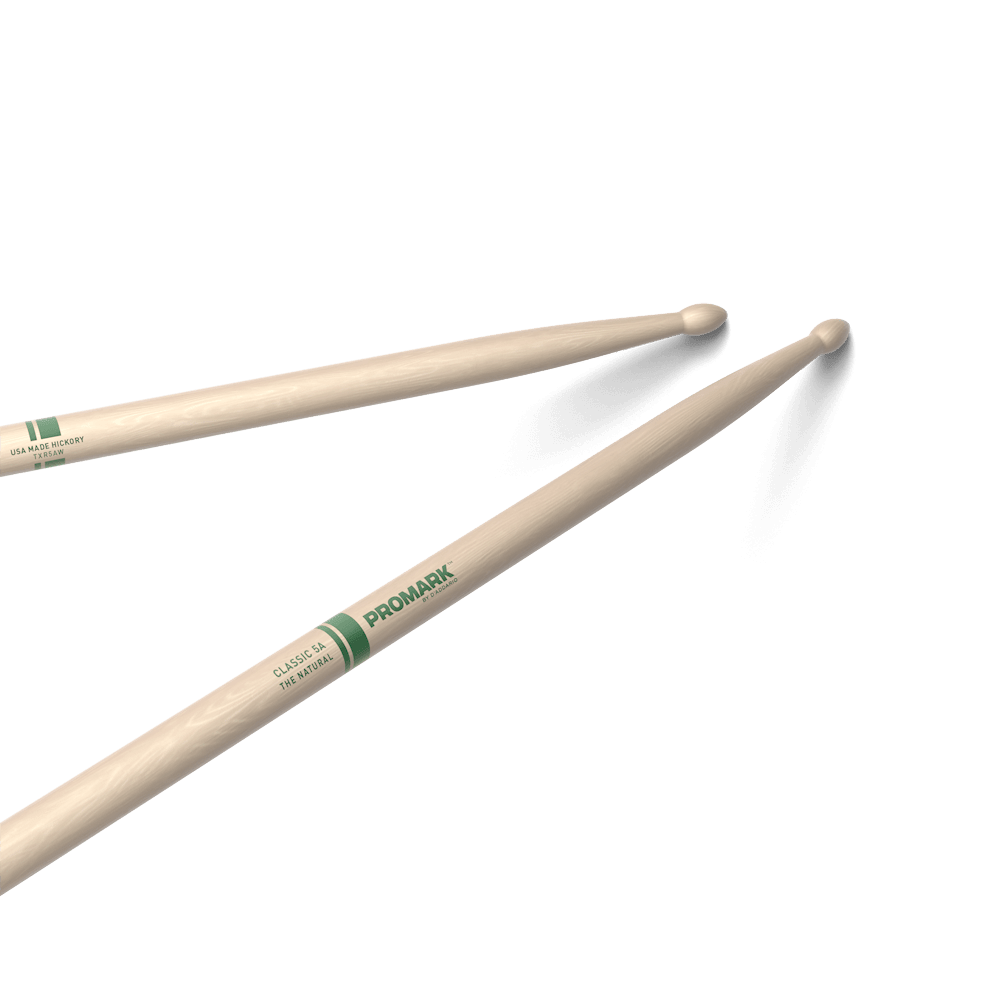 Promark Hickory The Natural 5A Wood Tip drumstick - Image 10