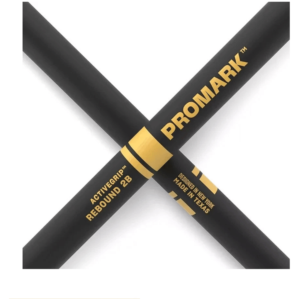 Promark Rebound 2B ActiveGrip Acorn Wood Tip Drumsticks - Pair - Image 2
