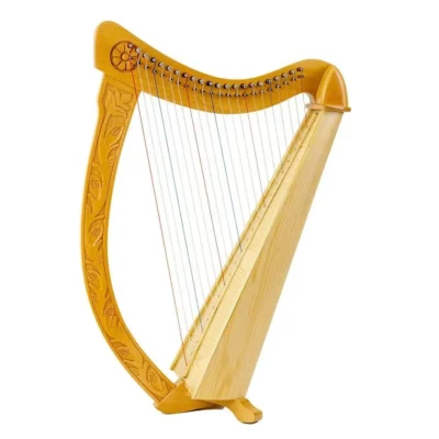 Celtic TROUBADOUR Harp 22 String Carved Body with Bag