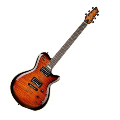 Godin LGX-SA 3 Voice Cognac Burst Flame AAA with Gig Bag Electric Guitar