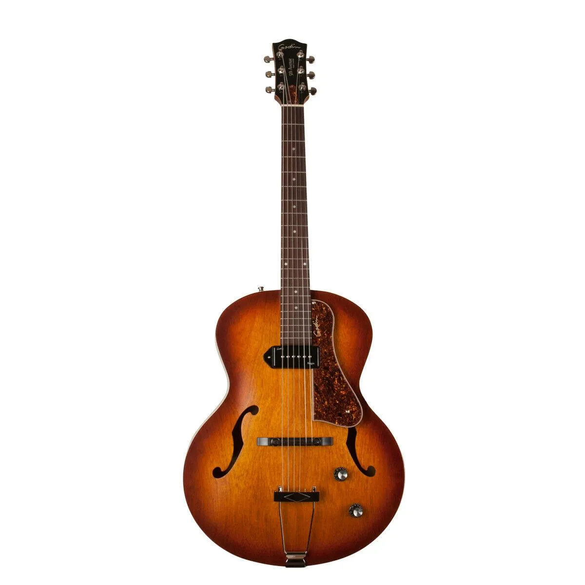 GODIN 5th Avenue Kingpin P90 Cognac Burst Hollow Body Electric Guitar