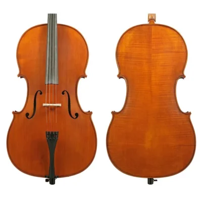 Gliga  4/4 Cello 3 Outfit Antique Varnish Fully Set Up