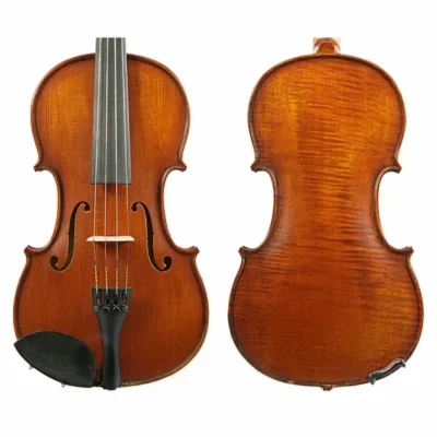 Gliga Violin 4/4 Gliga 1 Outfit Antique One Piece Back - Dark Antique
