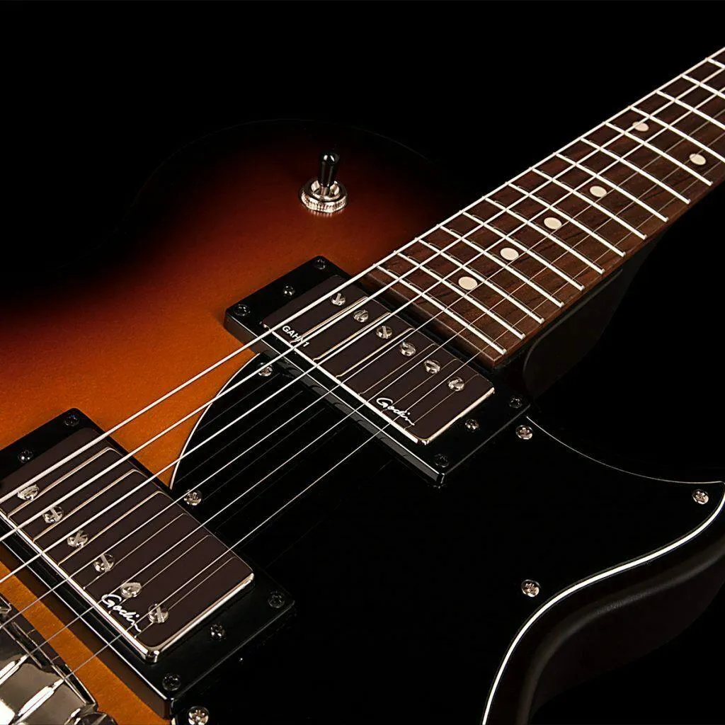 Godin Summit Classic SG Vintage Burst Electric Guitar inc Gigbag - Image 4