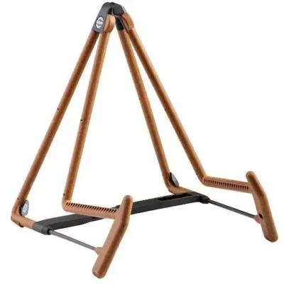 K&M Electric or Acoustic Guitar Stand , Cork Colure Made in Germany