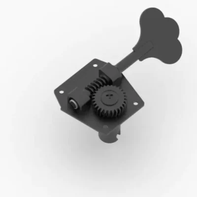 Hipshot HB3 Bass Tuning Machine Clover - Black - single Machine Bass Side