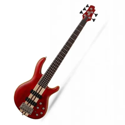 Cort A5 Plus FMMH OPBC 5 string Bass Guitar Open Pore Black Cherry