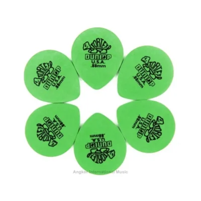 Dunlop Tortex Tear Drop Green Picks 6 x 0.88 mm  Guitar Picks / Plectrums