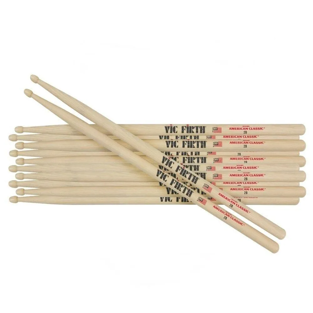 Vic Firth 5AN Classic Hickory 5A Nylon Tip Drum Sticks x 6 Pairs