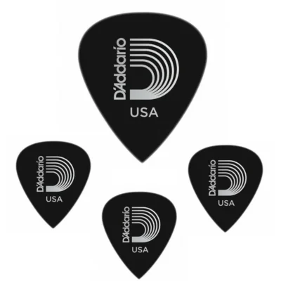 D'addario Planet Waves 6DBK7  Duralin Precision Guitar Picks Extra Heavy 4 picks