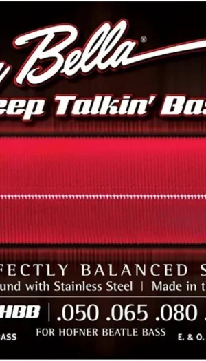 La Bella 760FHBB Beatle Bass Flat Wound Standard Electric Bass Strings  50 - 100