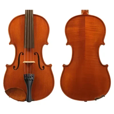 St Romani II by Gliga 4/4 Violin Outfit  – Aubert Bridge - Set up