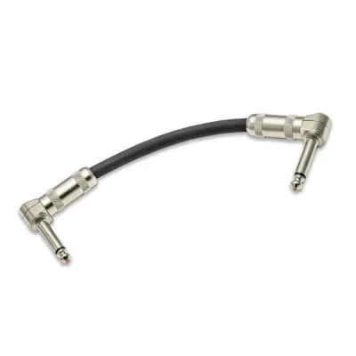 Analysis Plus Black Oval Patch Cable 0.2m  ( 8" ) USA Made