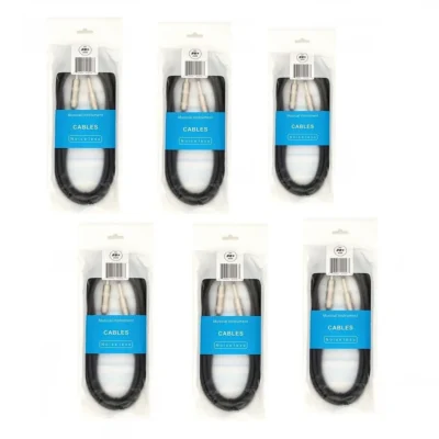 Big Bang Tone 10ft (3m) Guitar / Instrument Noiseless Cable - 6 Cables