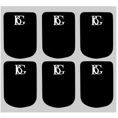 BG Mouthpiece Cushions Alto / Clarinet Black 0.8mm  6 Cushions Small  - A10S