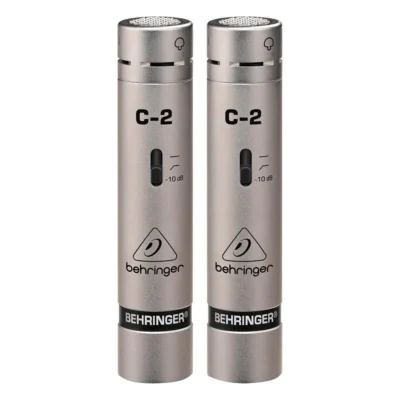 The Behringer C-2 2 Matched Studio Condenser Microphone For Stereo Recording