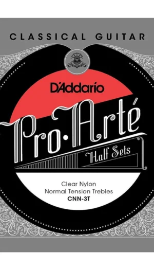 D'Addario CNN-3T Pro-Arte Clear Nylon Classical Guitar Half Set, Normal Tension